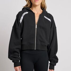 SoulCycle Black Zip-Up Hoodie Jacket NWT